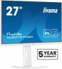IIYAMA Monitor 27 cali XUB2797HSN-W2 IPS,FHD,USB-C Dock,HAS,300cd,1ms,sRGB99%,100Hz,HDMI,DP-out,USBx4,RJ45,2x2W^5y^